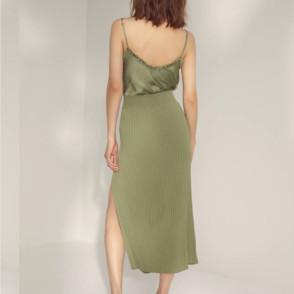 NWOT Wilfred White Slit Knit Skirt size S - Picture 7 of 7